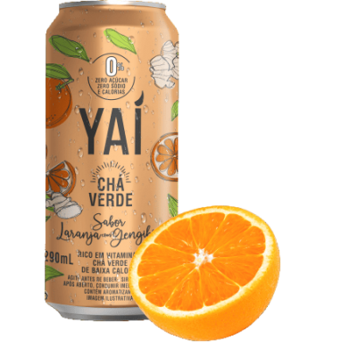 YAÍ CHÁ VERDE LARANJA C/ GENGIBRE 290ML